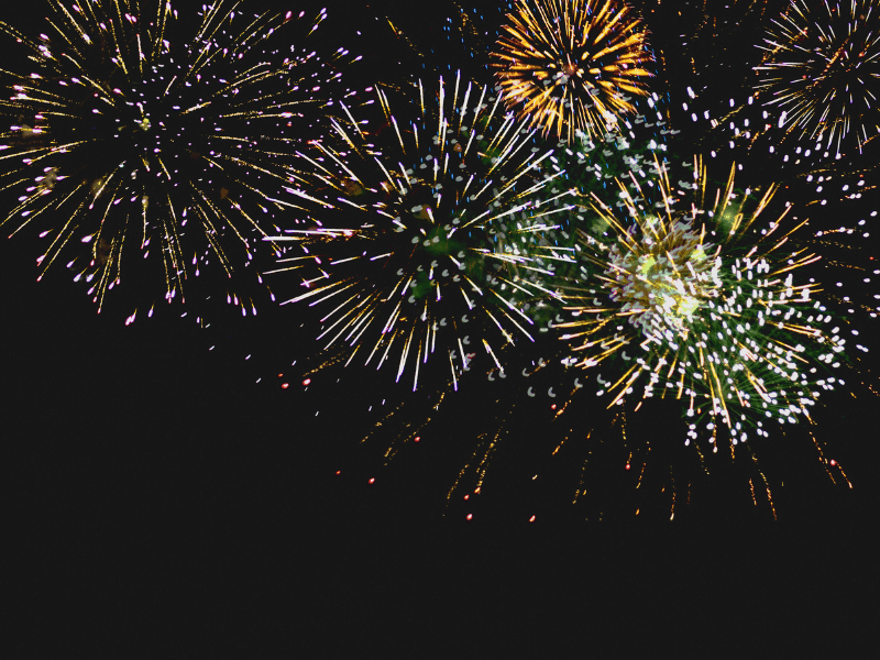 fireworks for NYE