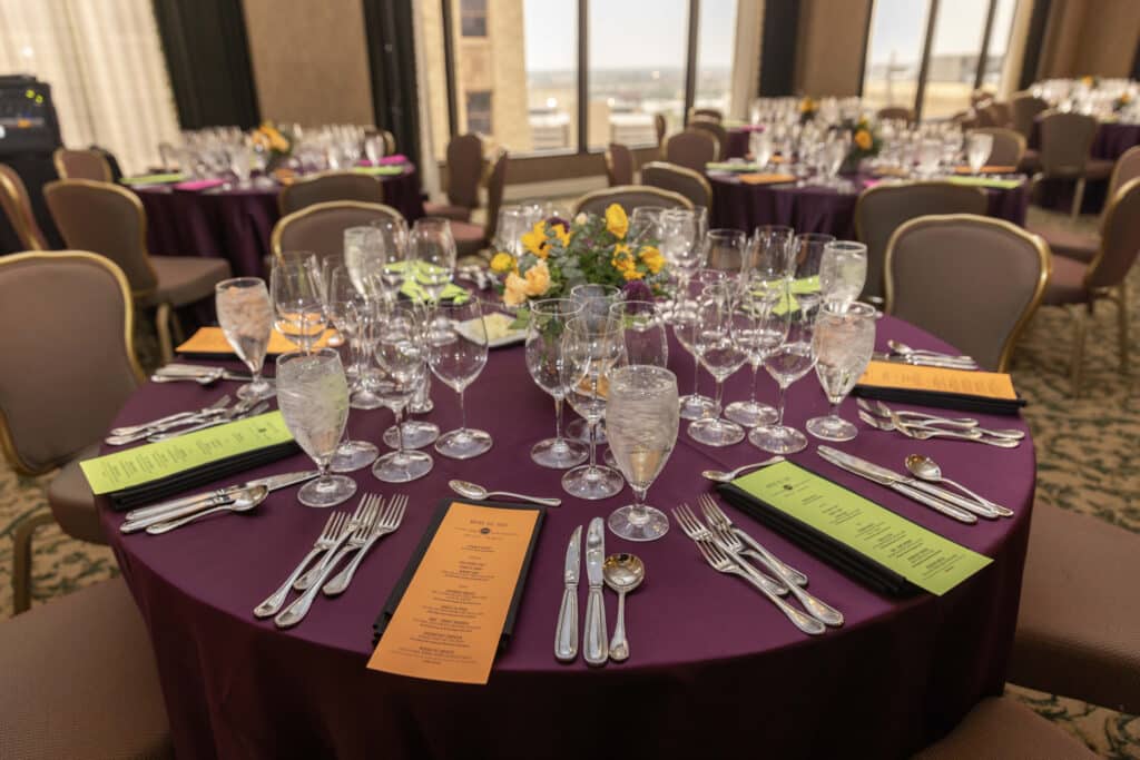 The tablescape from last year's Noche Del Soul event by FWFWF